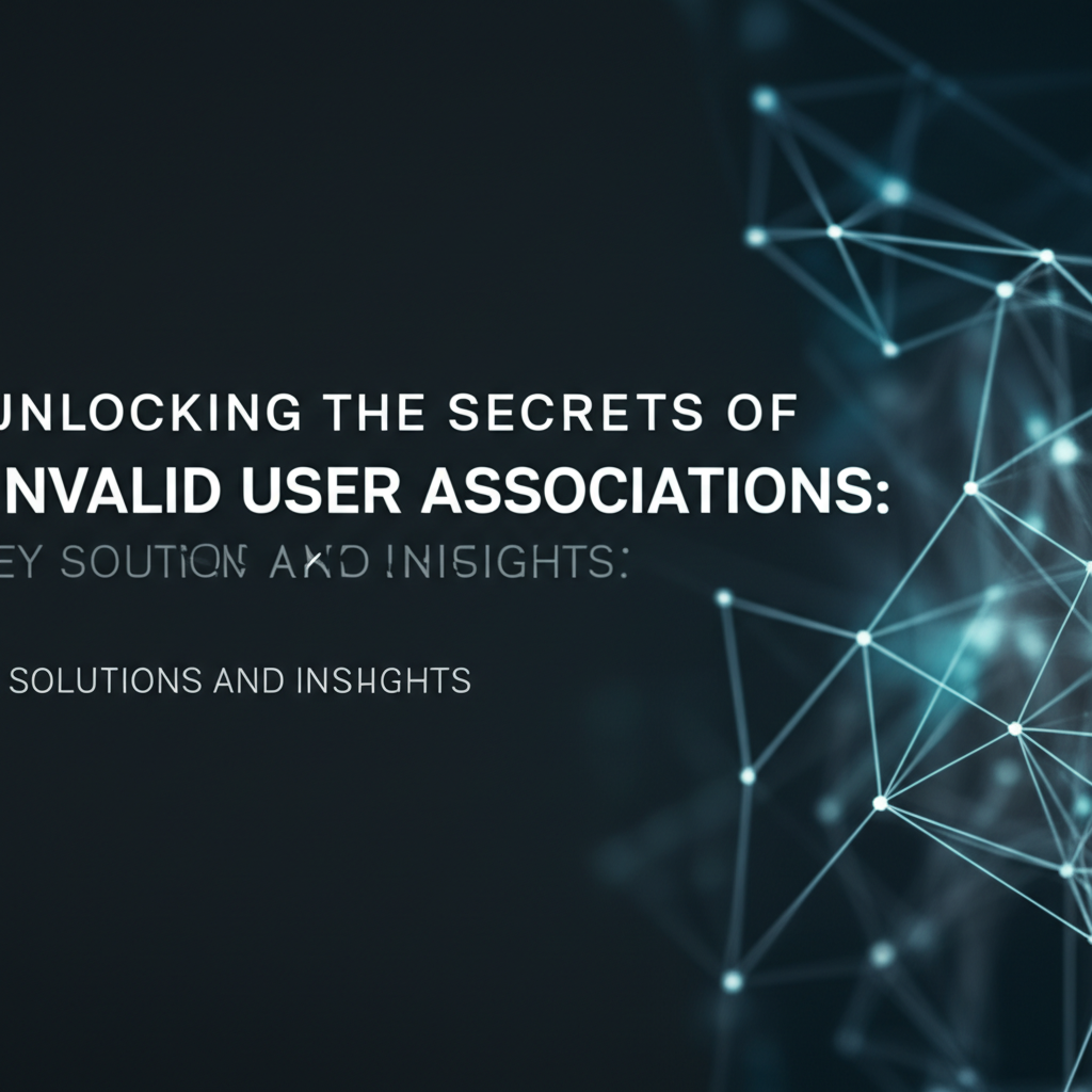 Unlocking the Secrets of Invalid User Associations: Key Solutions and Insights