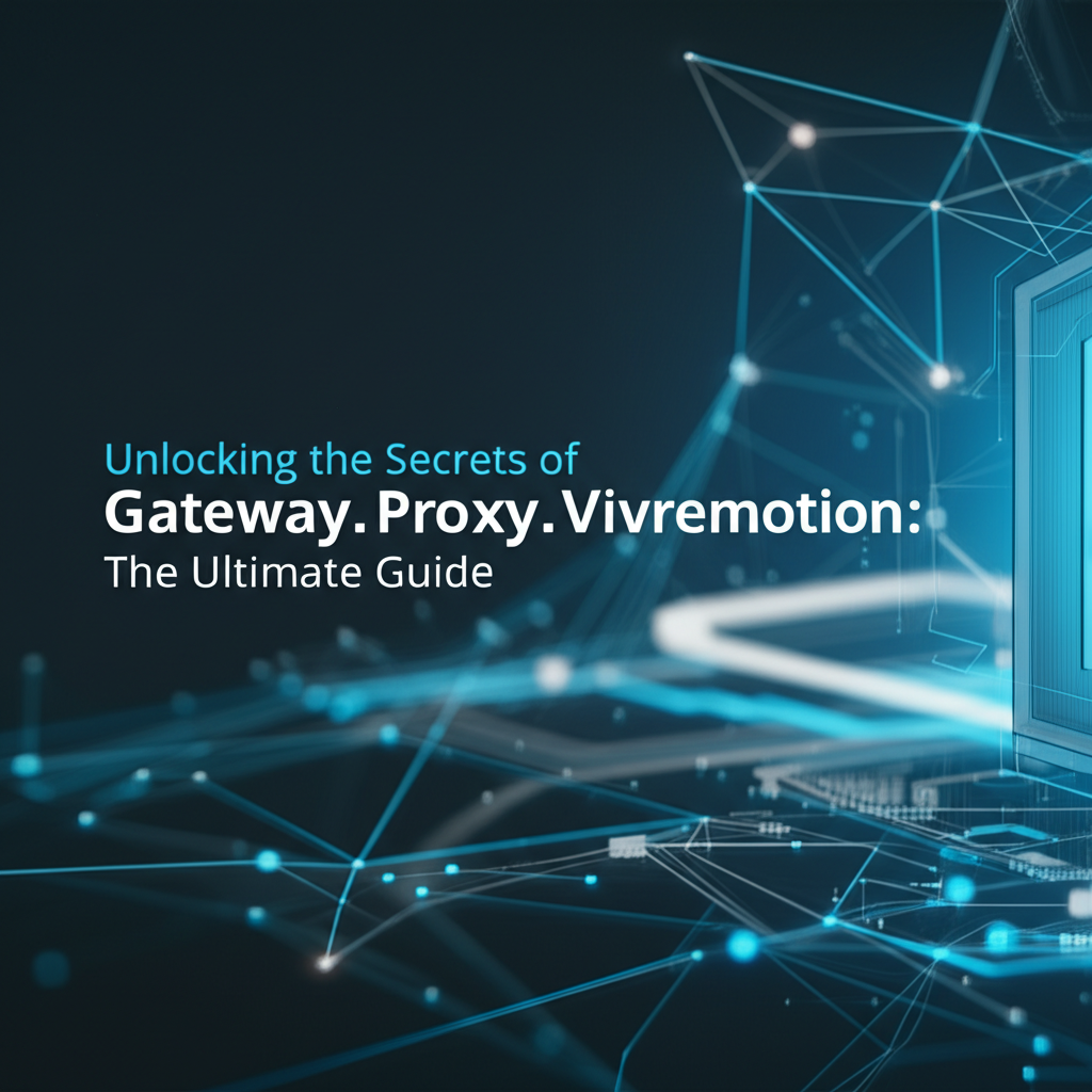 Unlocking the Secrets of Gateway.Proxy.Vivremotion: The Ultimate Guide