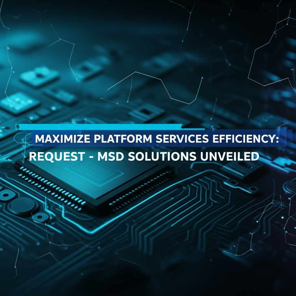 Maximize Platform Services Efficiency: Request - MSD Solutions Unveiled
