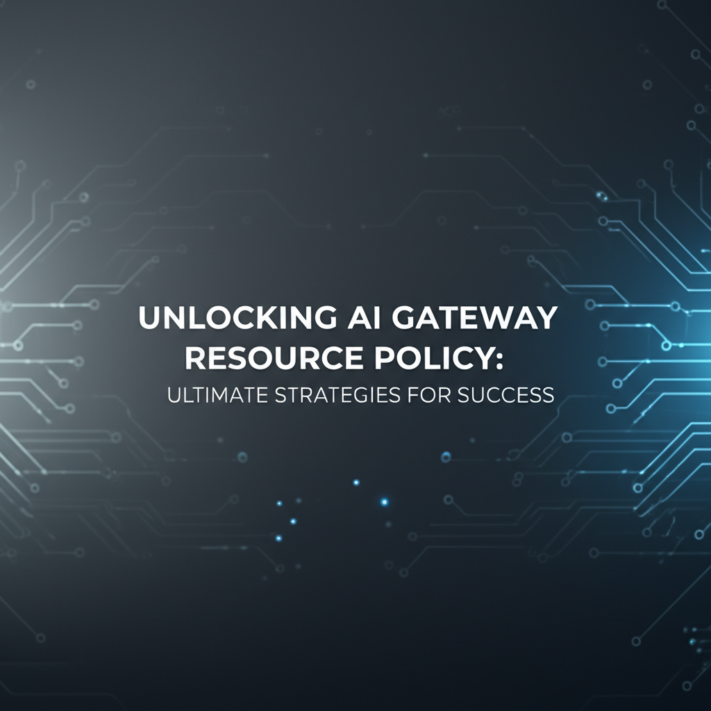 Unlocking AI Gateway Resource Policy: Ultimate Strategies for Success