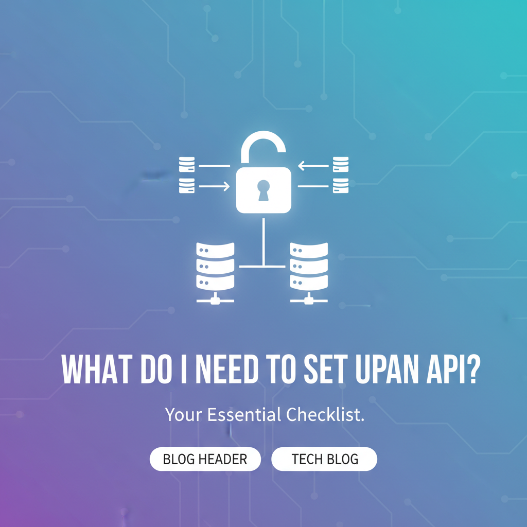 What Do I Need to Set Up an API? Your Essential Checklist.