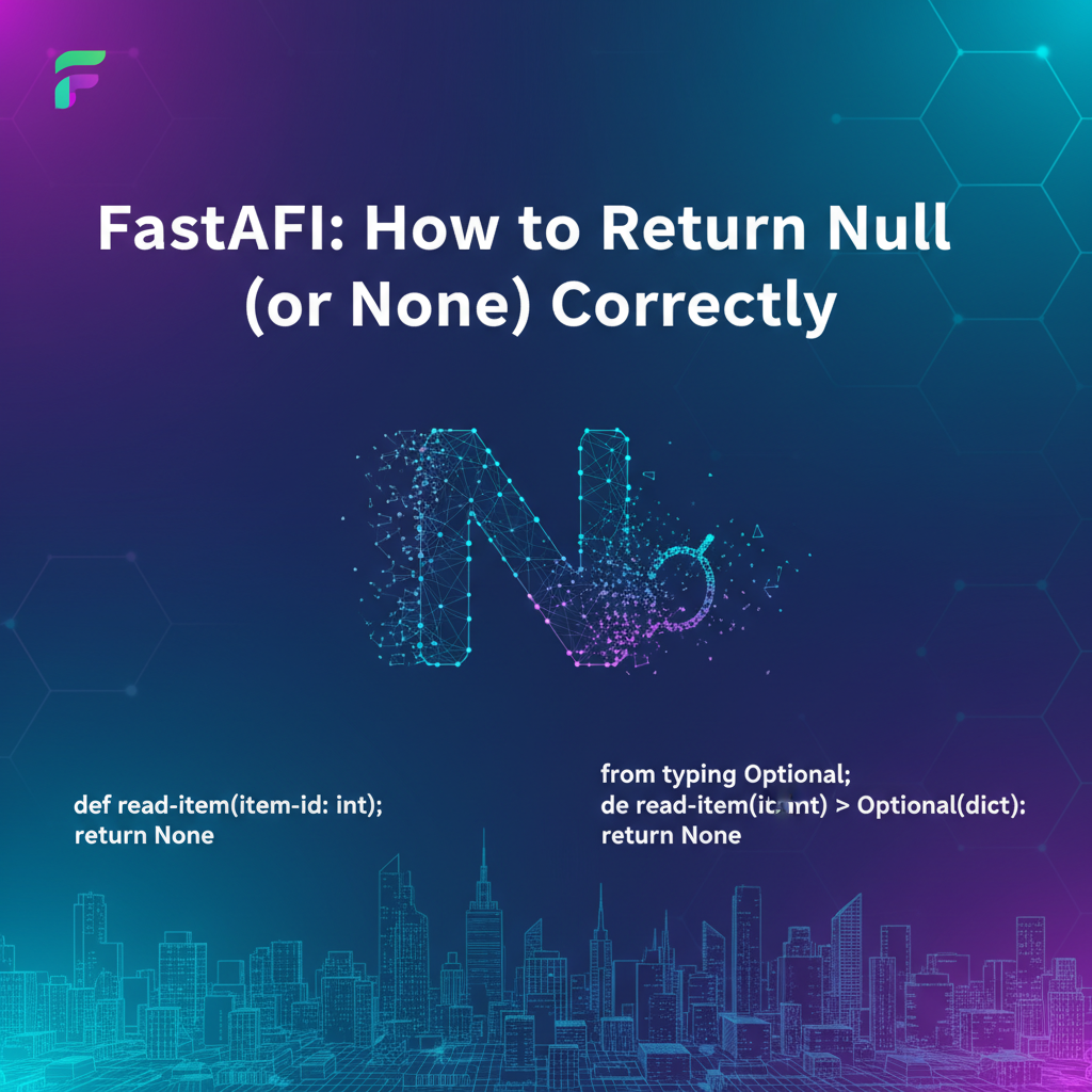 FastAPI: How to Return Null (or None) Correctly