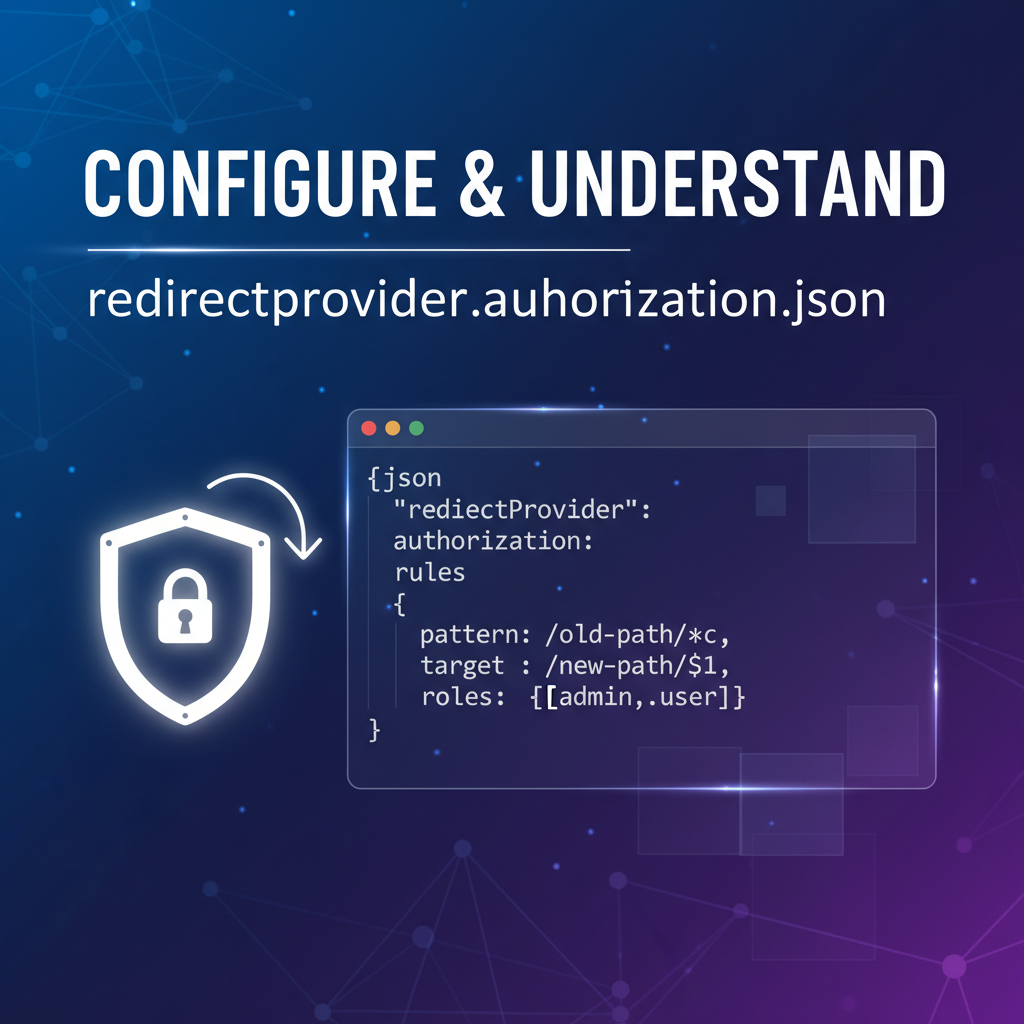 Configure & Understand redirect provider authorization.json