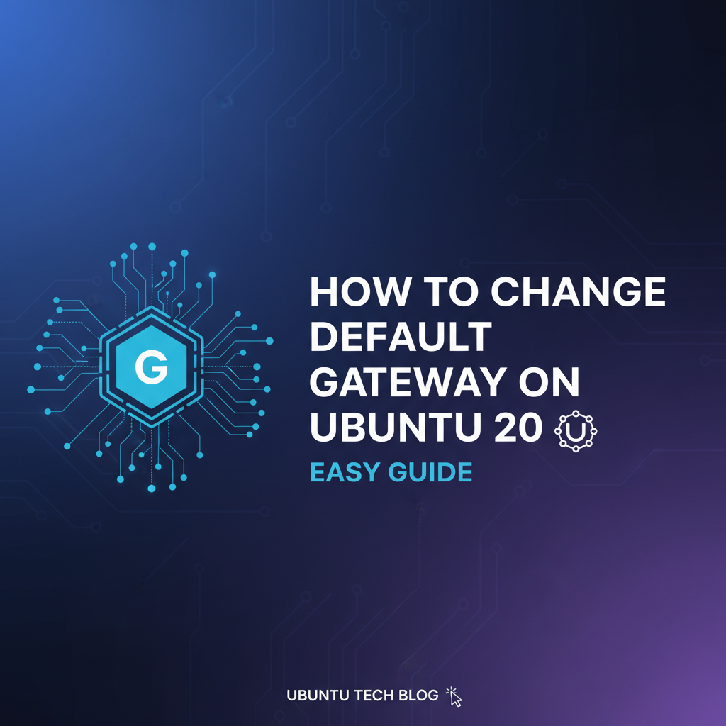 How to Change Default Gateway on Ubuntu 20: Easy Guide