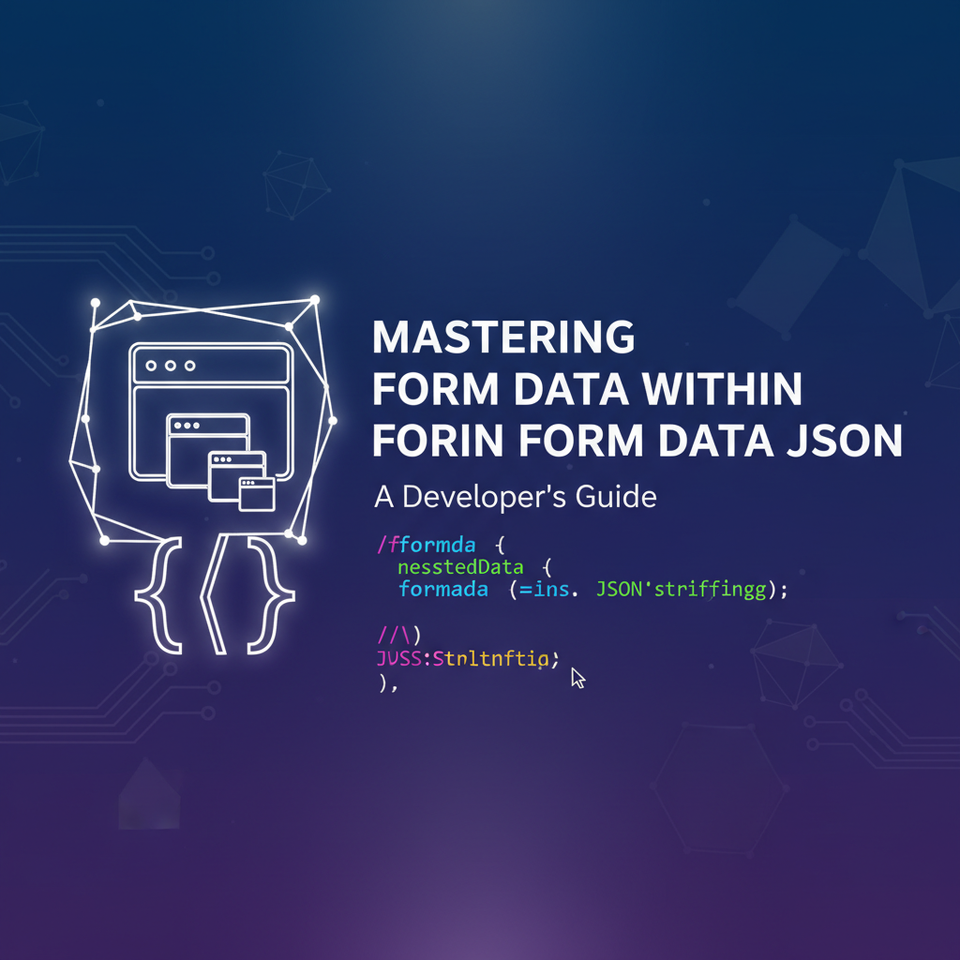 Mastering form data within form data JSON: A Developer's Guide
