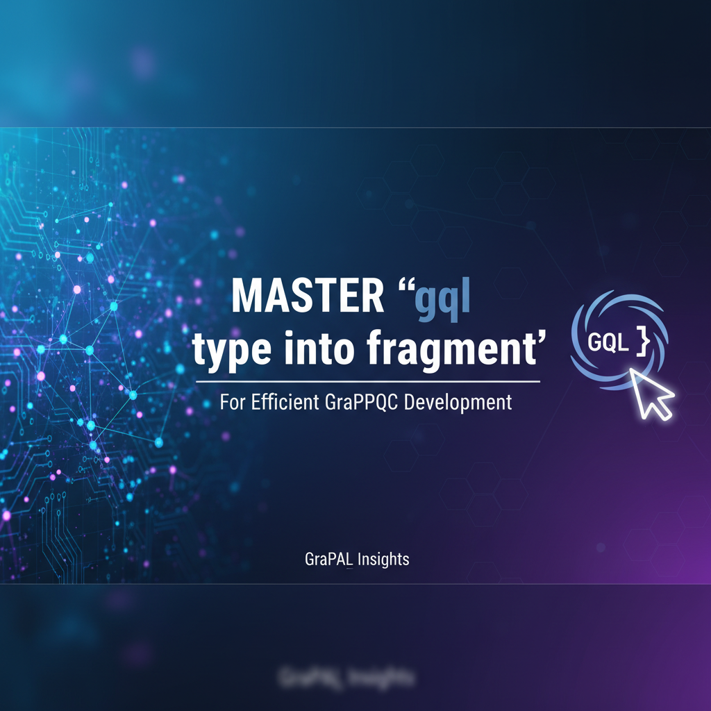 Master `gql type into fragment` for Efficient GraphQL Development
