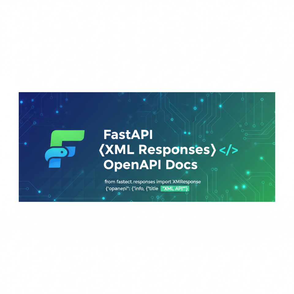FastAPI: Representing XML Responses in OpenAPI Docs
