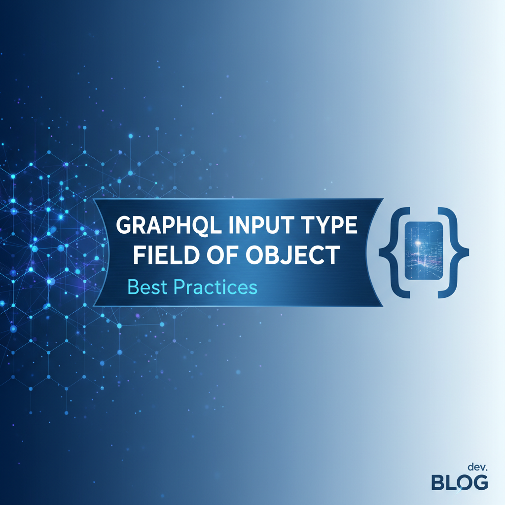 GraphQL Input Type Field of Object: Best Practices
