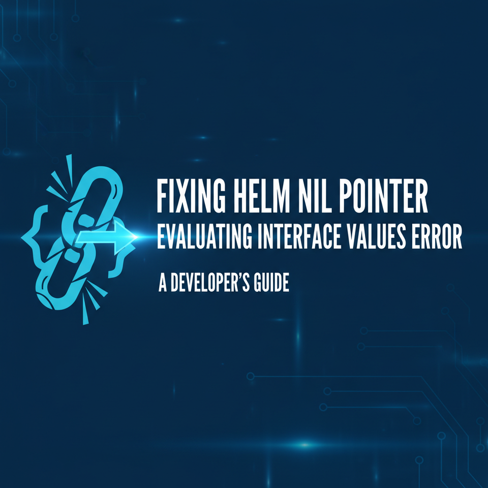 Fixing Helm Nil Pointer Evaluating Interface Values Error
