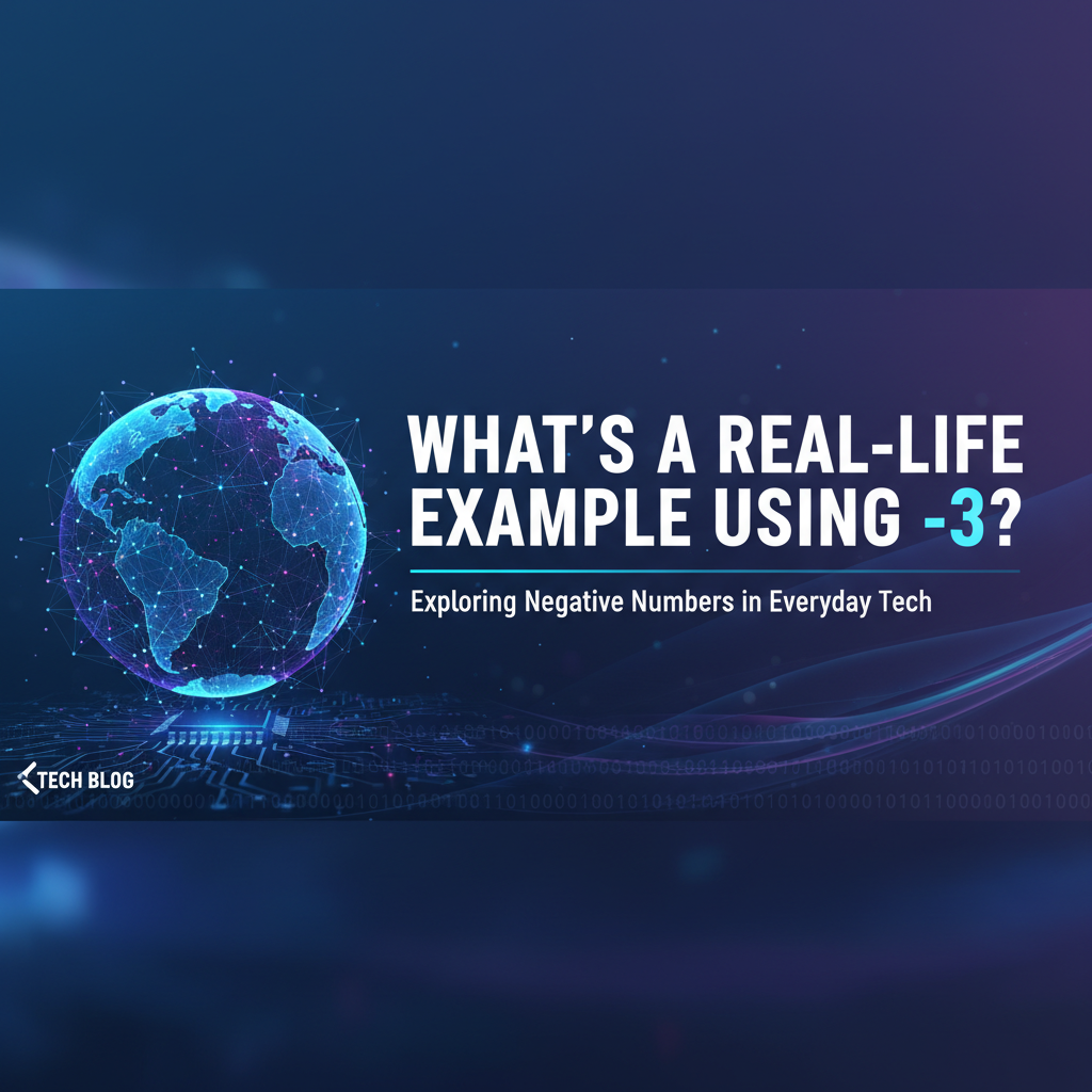 What's a Real-Life Example Using -3?