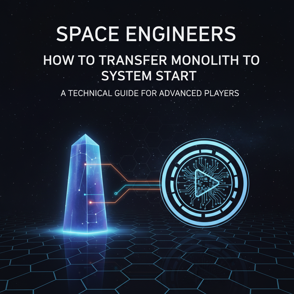 Space Engineers: How to Transfer Monolith to System Start
