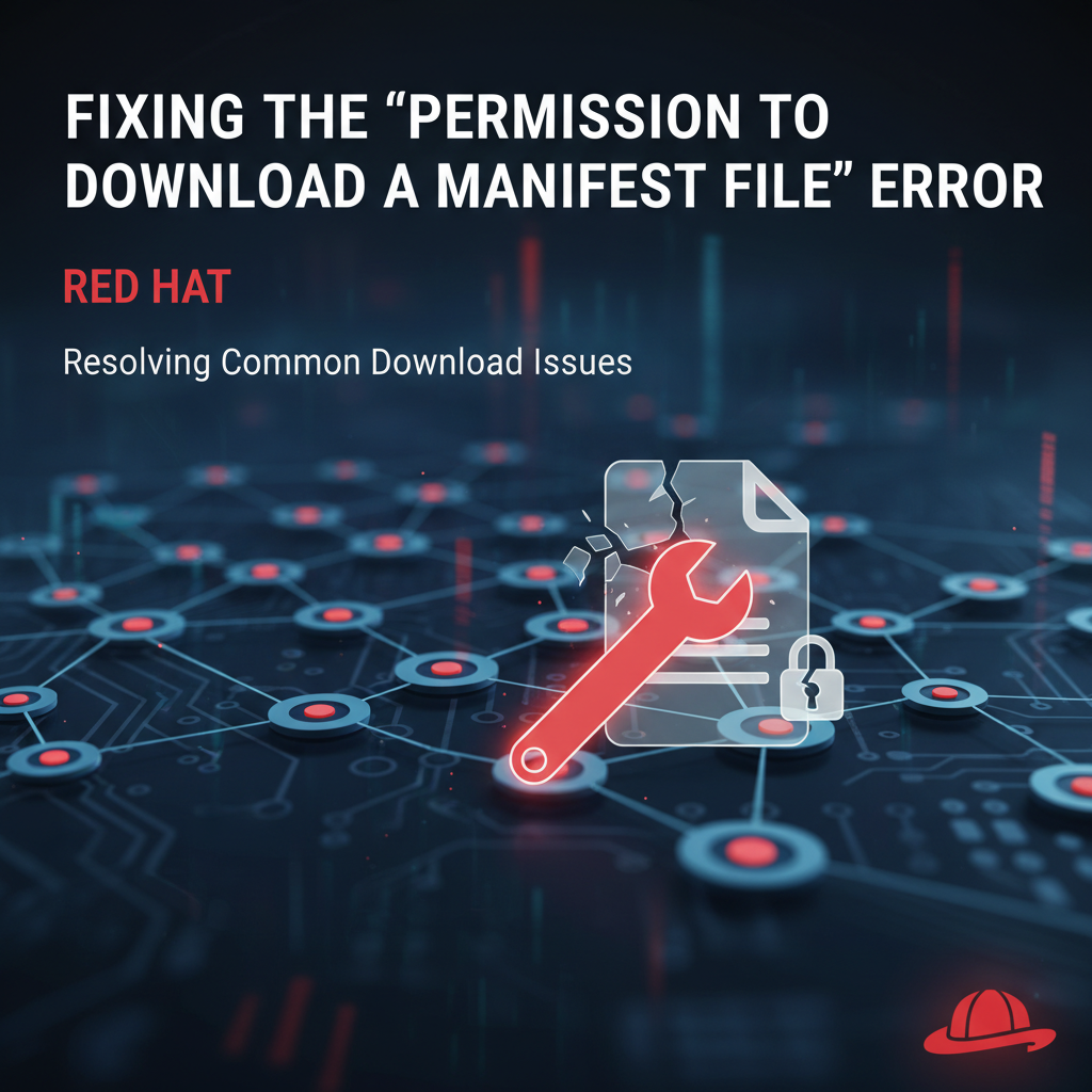Fix Permission to Download a Manifest File Red Hat Error