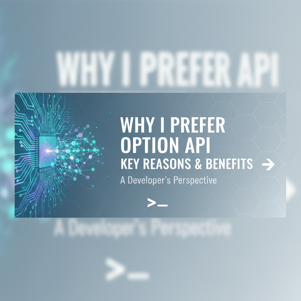 Why I Prefer Option API: Key Reasons & Benefits