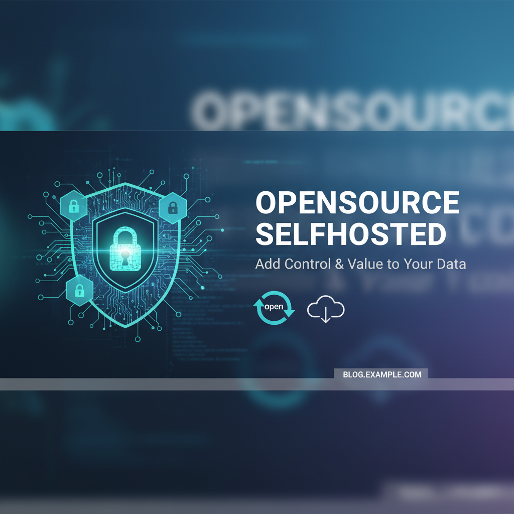 Opensource Selfhosted: Add Control & Value to Your Data
