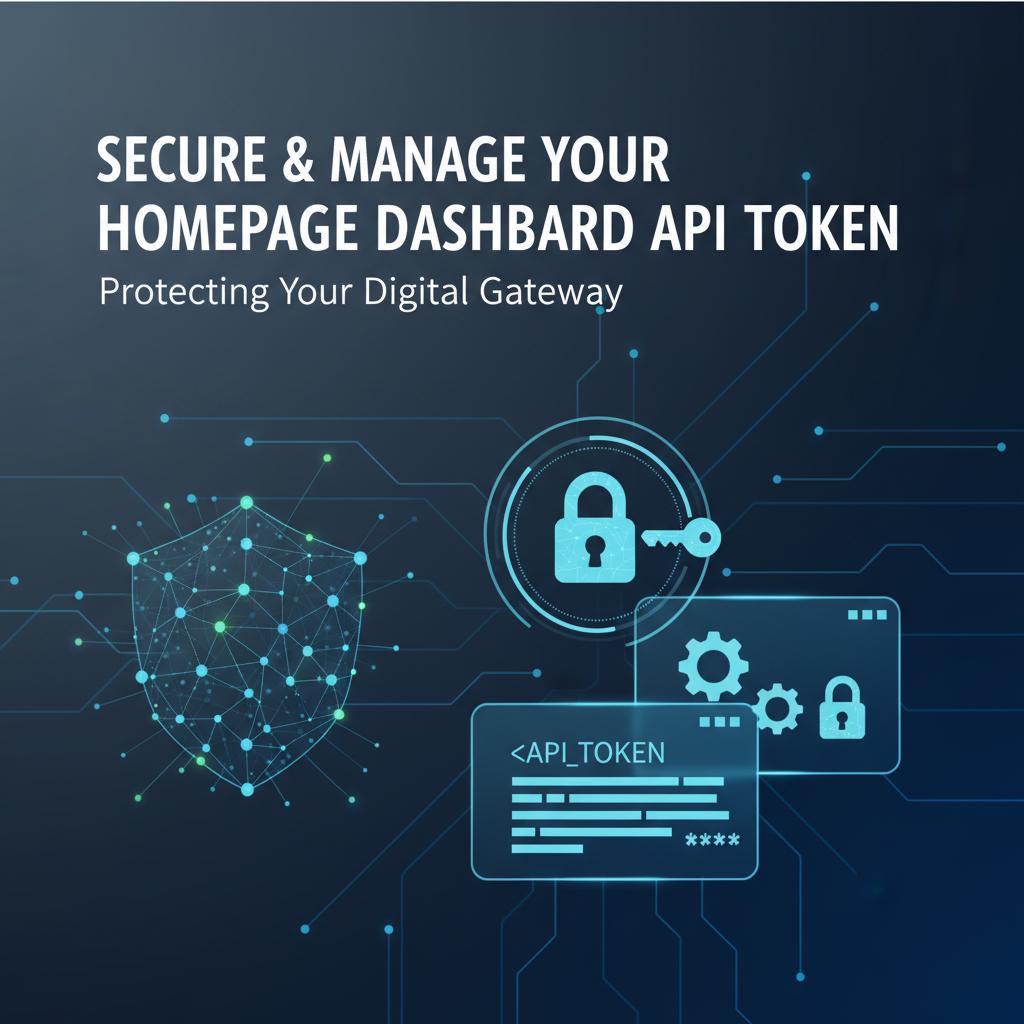 Secure & Manage Your Homepage Dashboard API Token