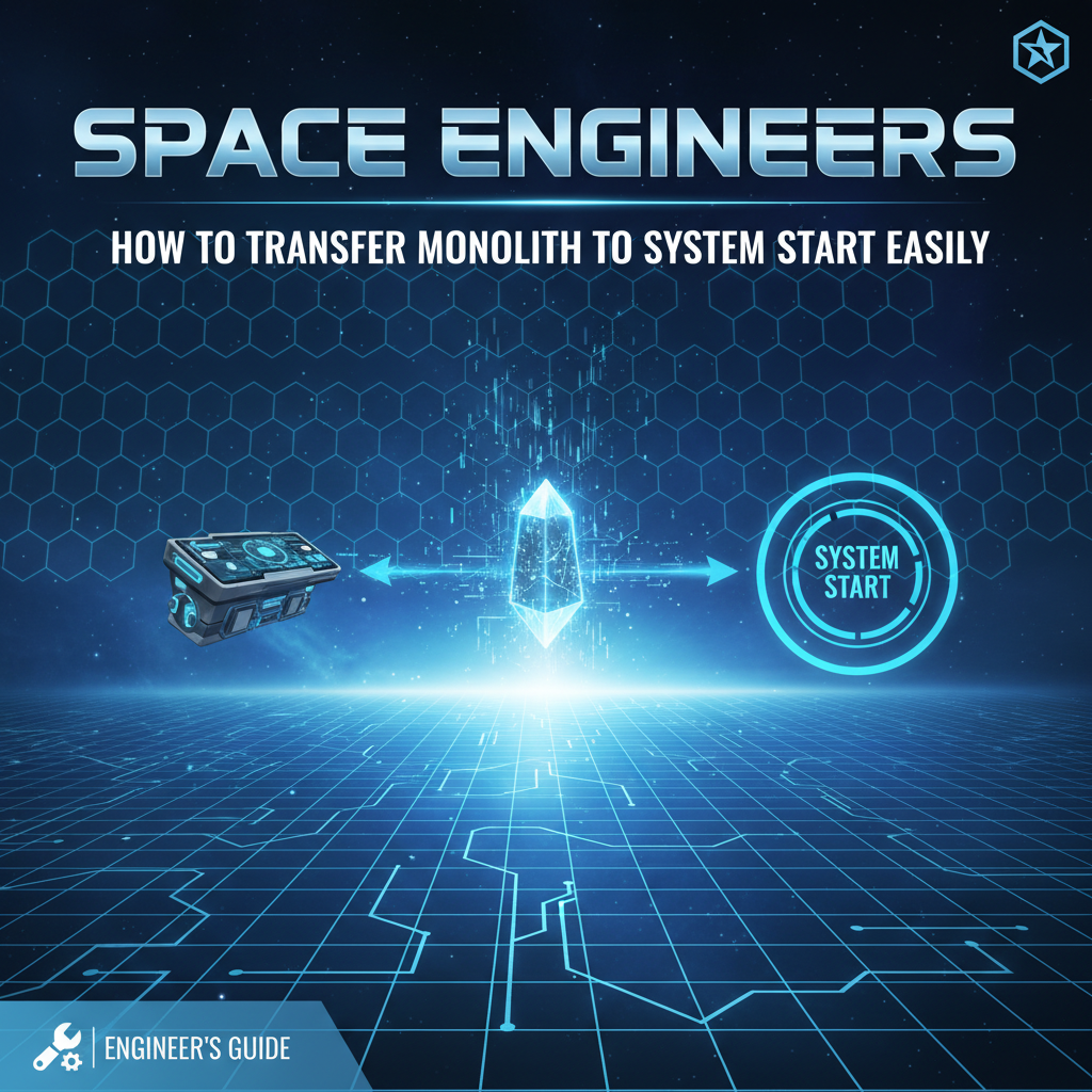 Space Engineers: How to Transfer Monolith to System Start Easily