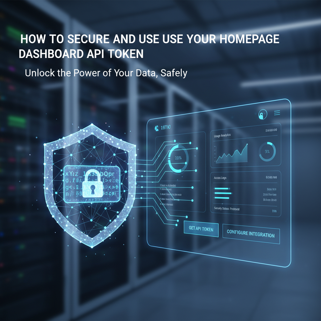 How to Secure and Use Your Homepage Dashboard API Token