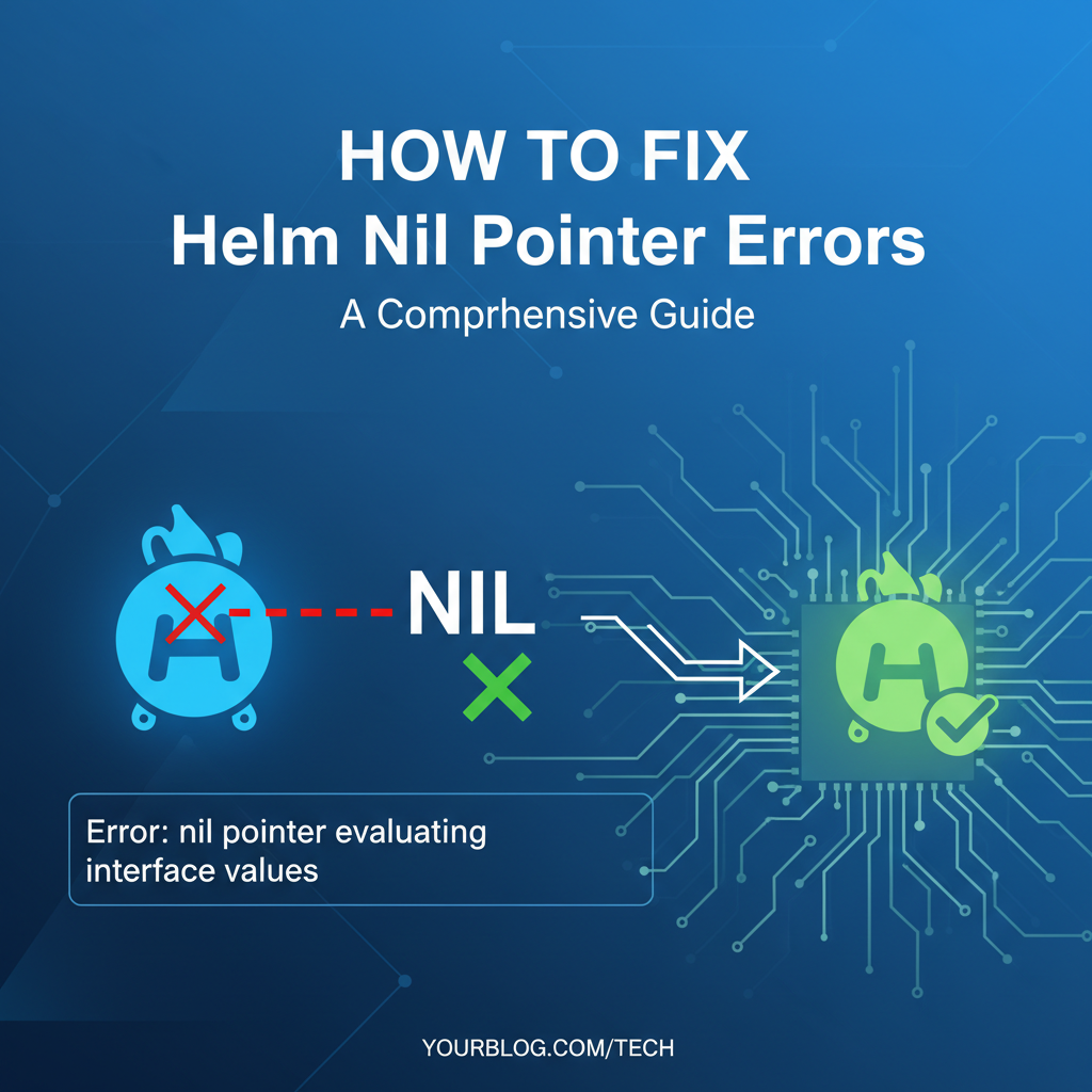 How to Fix helm nil pointer evaluating interface values