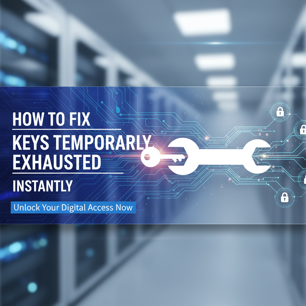 How to Fix 'Keys Temporarily Exhausted' Instantly