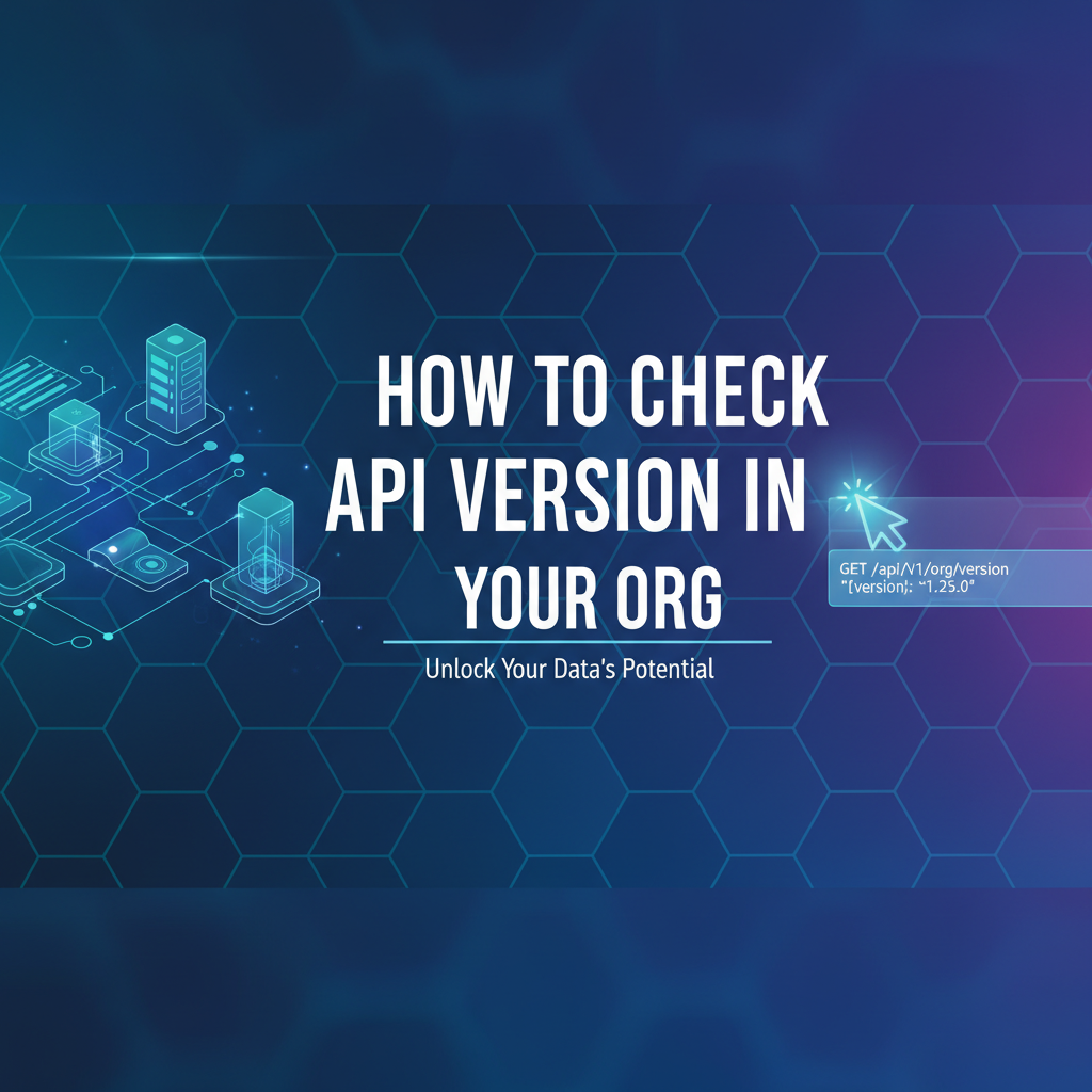 How to Check API Version in Your Org