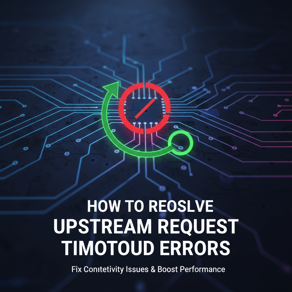 How to Resolve Upstream Request Timeout Errors