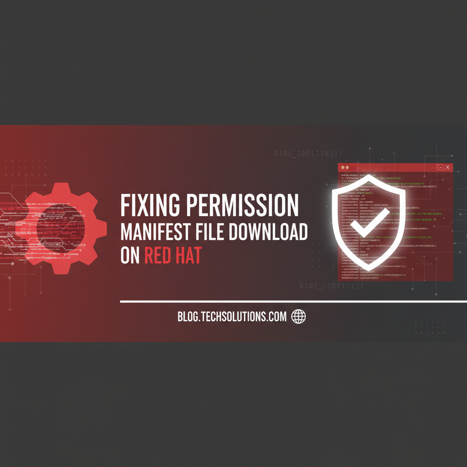 Fix Permission to Download a Manifest File on Red Hat
