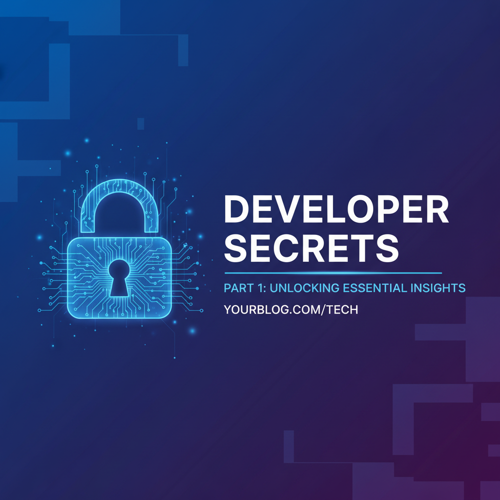 Developer Secrets Part 1: Unlocking Essential Insights