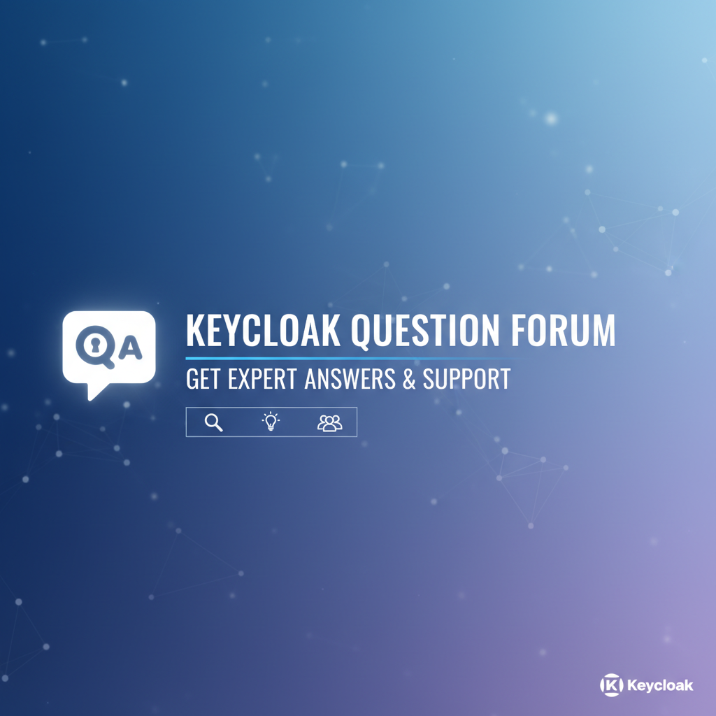 Keycloak Question Forum: Get Expert Answers & Support