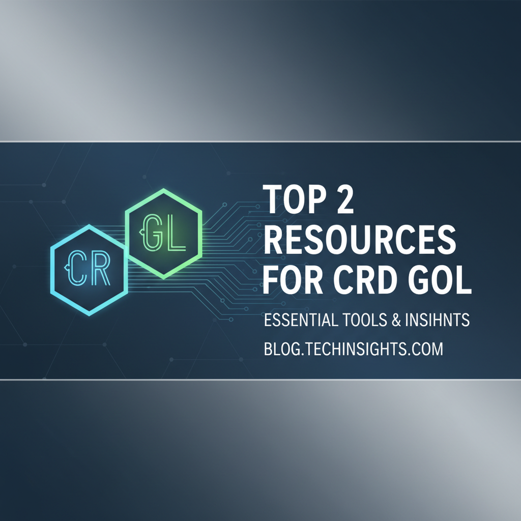 Top 2 Resources for CRD Gol: Essential Tools & Insights
