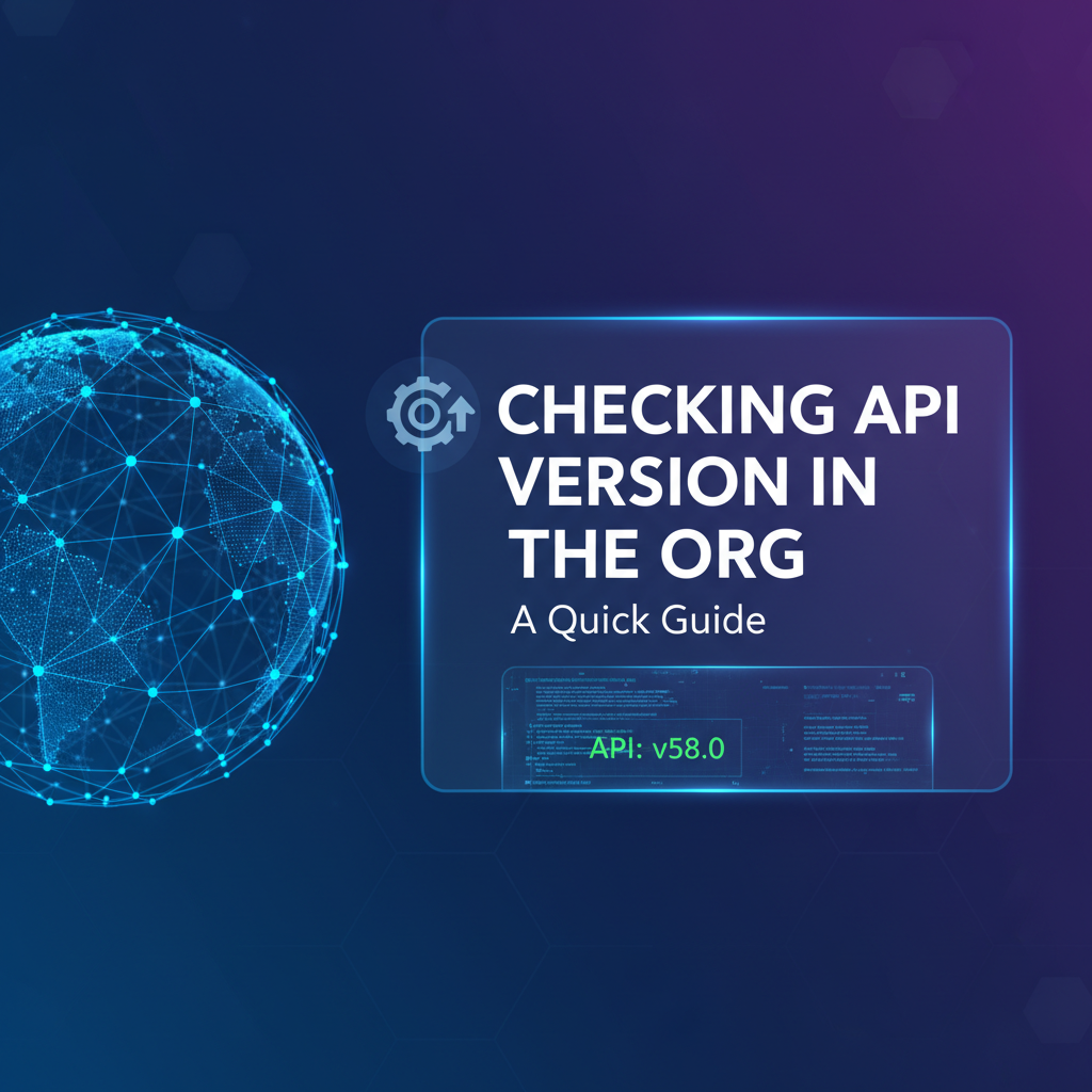Checking API Version in the Org: A Quick Guide