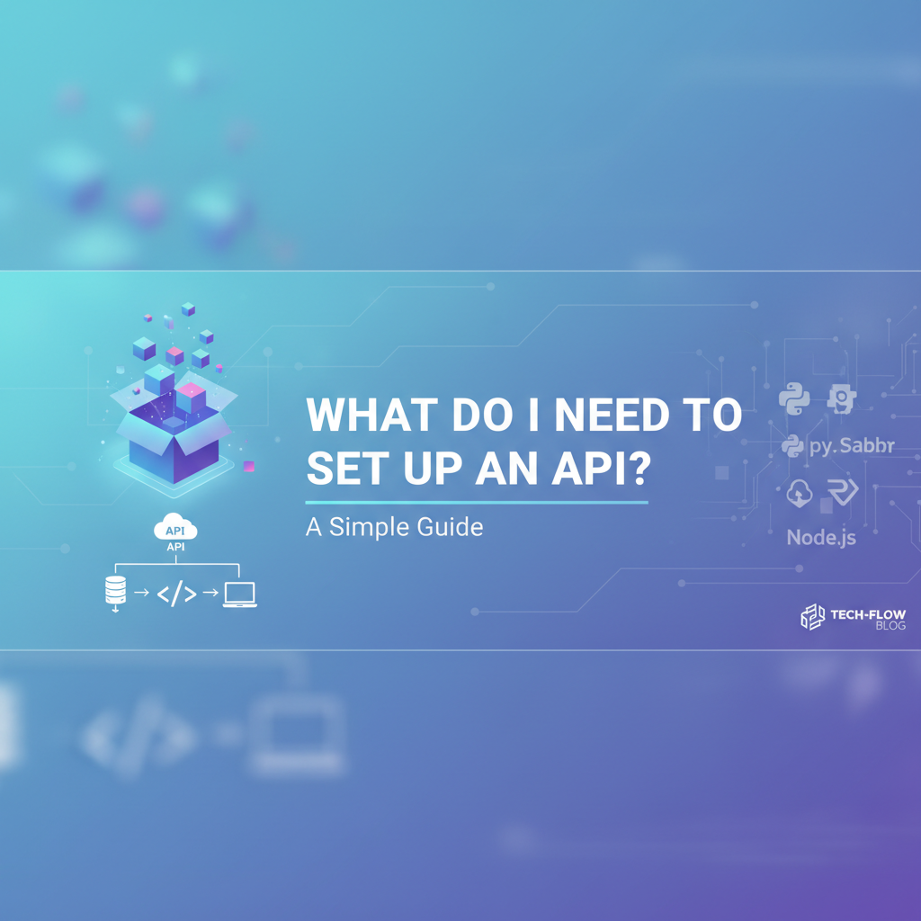 What Do I Need to Set Up an API? A Simple Guide
