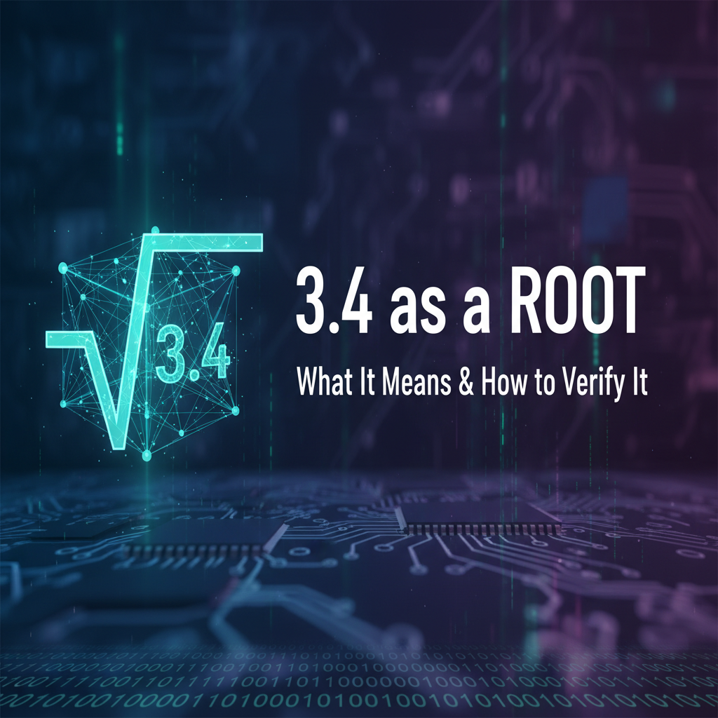 3.4 as a Root: What It Means and How to Verify It