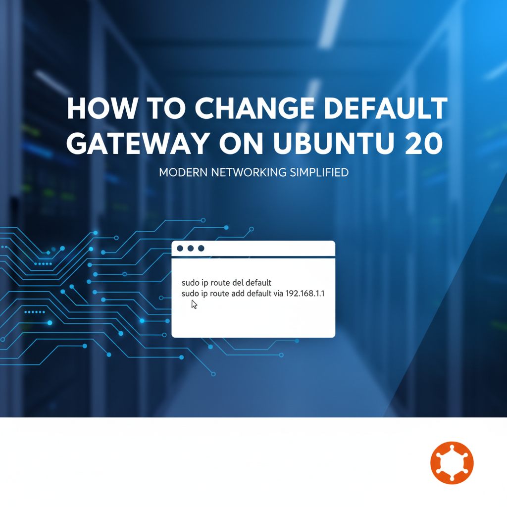 How to Change Default Gateway on Ubuntu 20