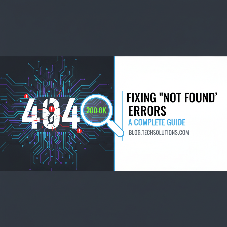 Fixing "Not Found" Errors: A Complete Guide