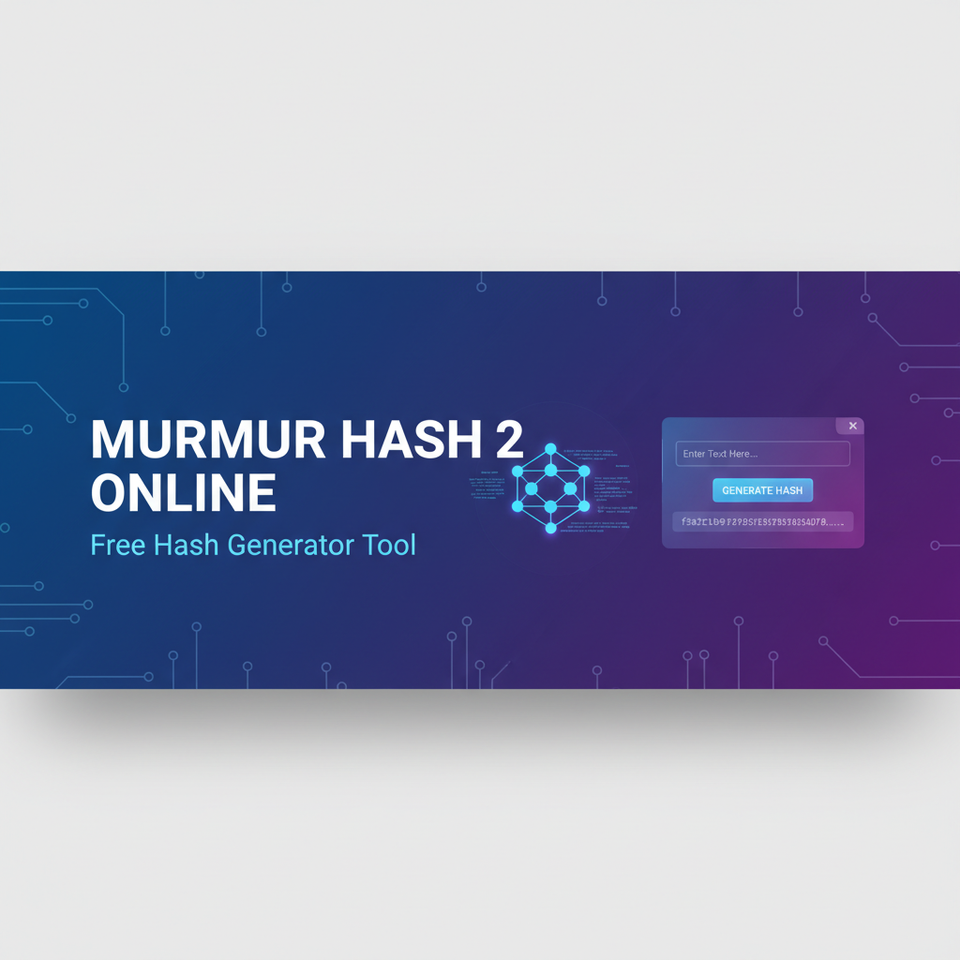 Murmur Hash 2 Online: Free Hash Generator Tool