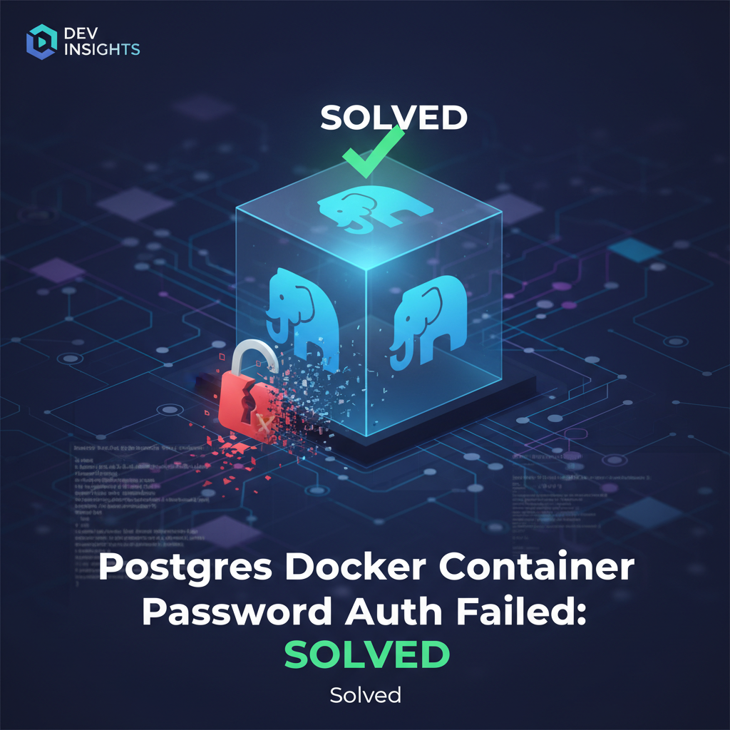 Postgres Docker Container Password Auth Failed: Solved