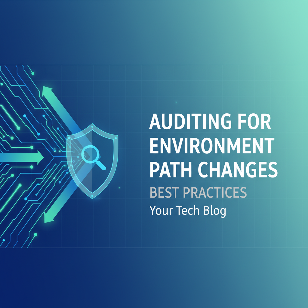 Auditing for Environment Path Changes: Best Practices