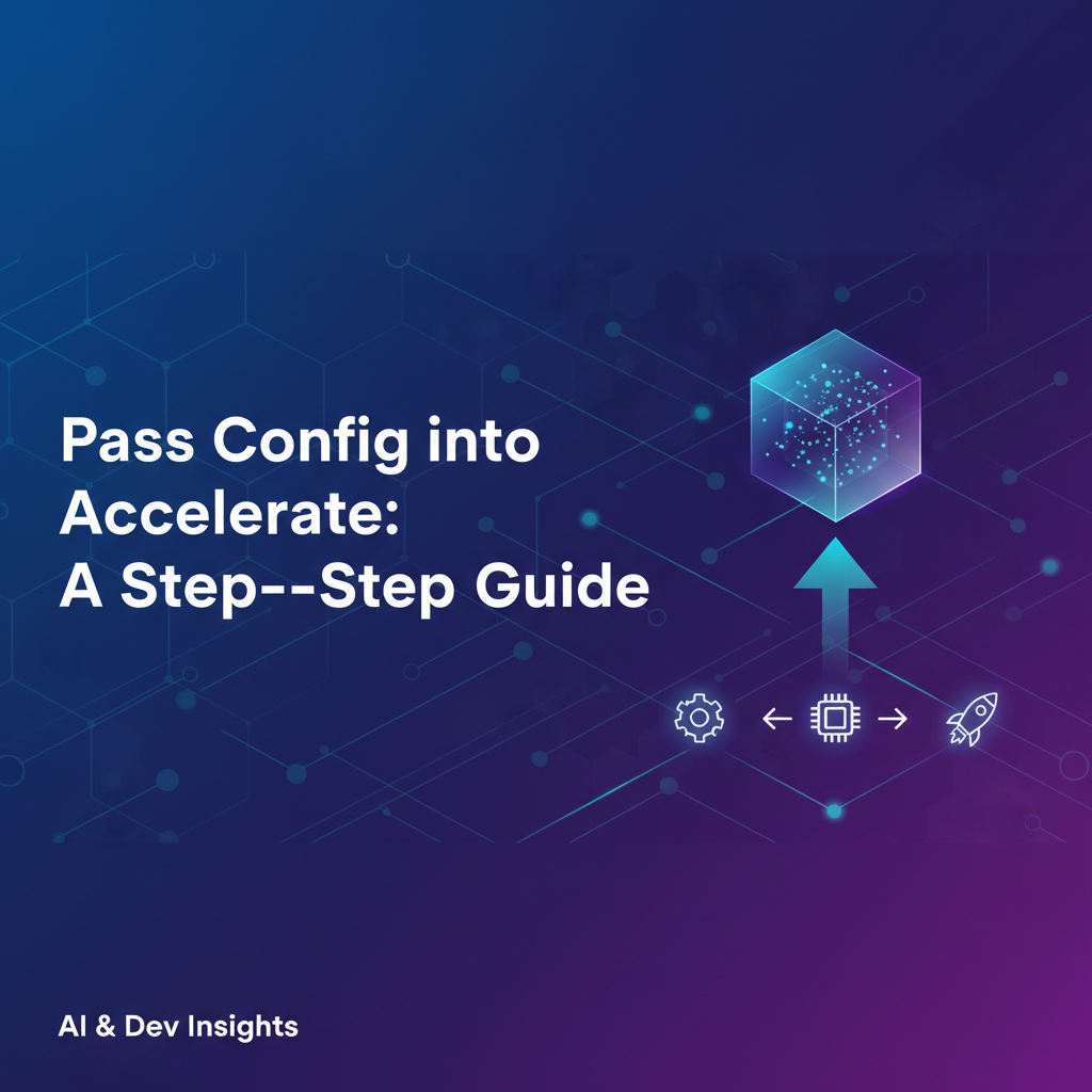 Pass Config into Accelerate: A Step-by-Step Guide