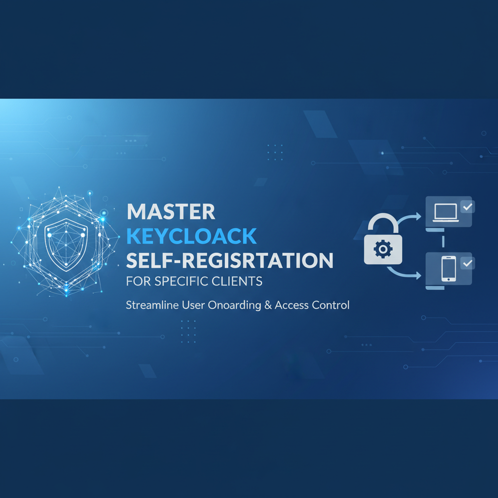 Master Keycloak Self-Registration for Specific Clients