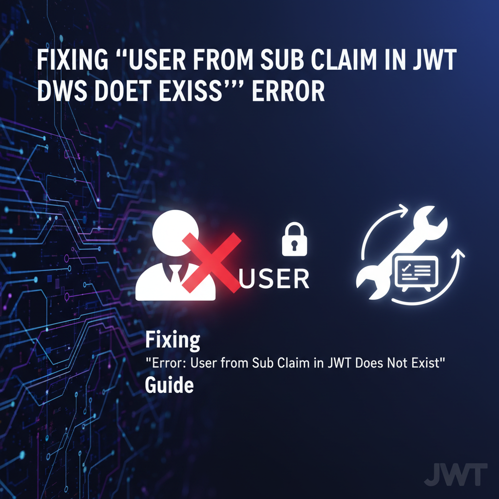 Fixing 'User from Sub Claim in JWT Does Not Exist' Error