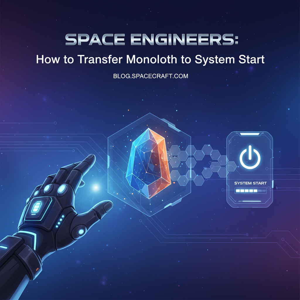 Space Engineers: How to Transfer Monolith to System Start
