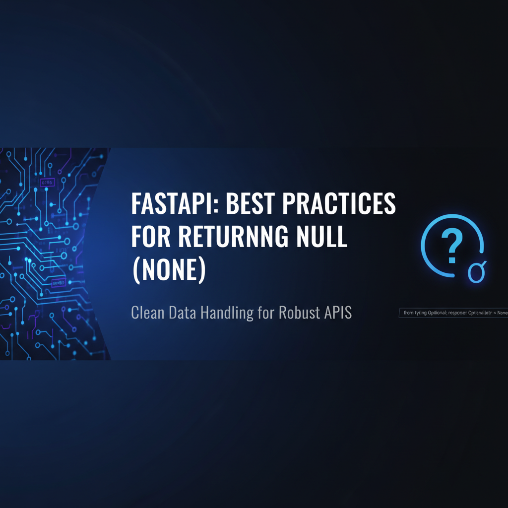 FastAPI: Best Practices for Returning Null (None)