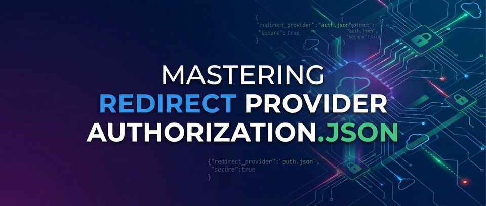 Mastering redirect provider authorization.json
