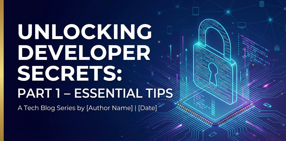 Unlocking Developer Secrets: Part 1 – Essential Tips