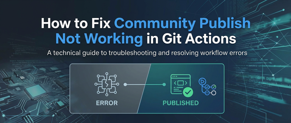 How to Fix Community Publish Not Working in Git Actions