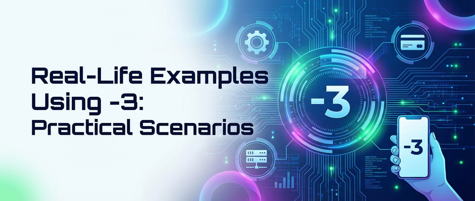 Real-Life Examples Using -3: Practical Scenarios