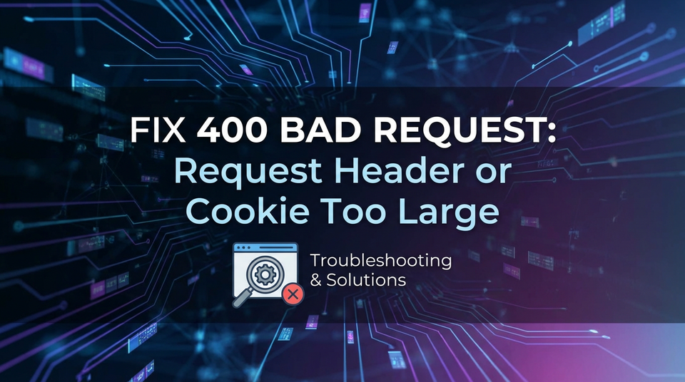 Fix 400 Bad Request: Request Header or Cookie Too Large