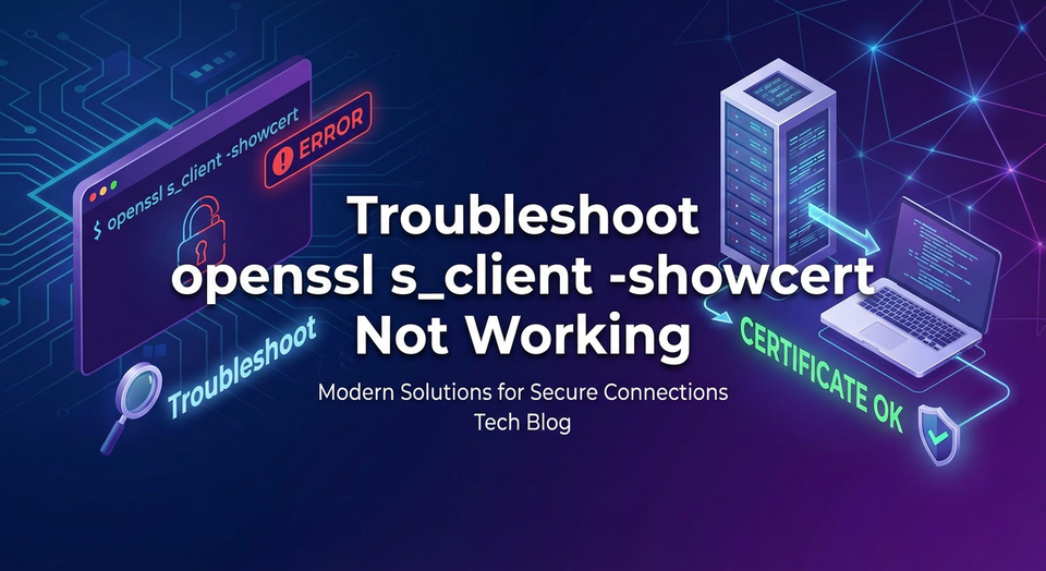 Troubleshoot openssl s_client -showcert Not Working