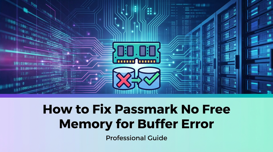 How to Fix Passmark No Free Memory for Buffer Error